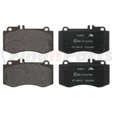 604863 by ATE BRAKE PRODUCTS - ATE Original Semi-Metallic Front Disc Brake Pad Set 604863 for Mercedes-Benz