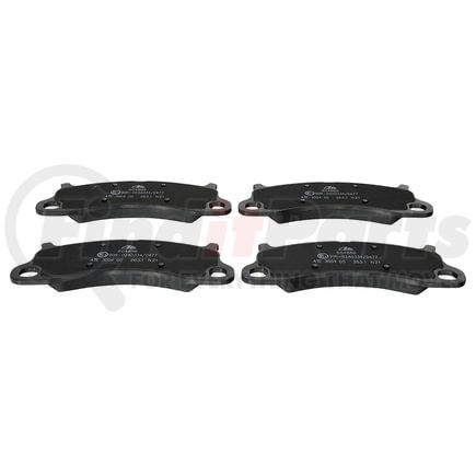 604886 by ATE BRAKE PRODUCTS - ATE Original Semi-Metallic Front Disc Brake Pad Set 604886 for Porsche