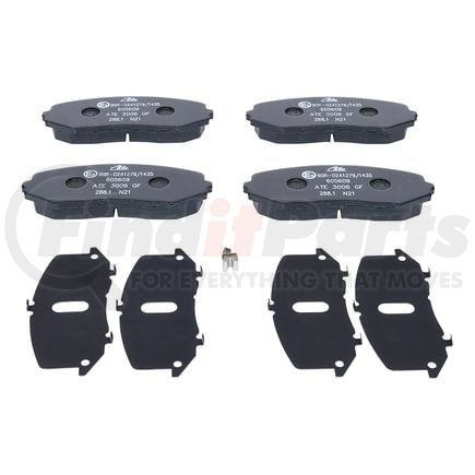 605609 by ATE BRAKE PRODUCTS - ATE Original Semi-Metallic Front Disc Brake Pad Set 605609 for Suzuki