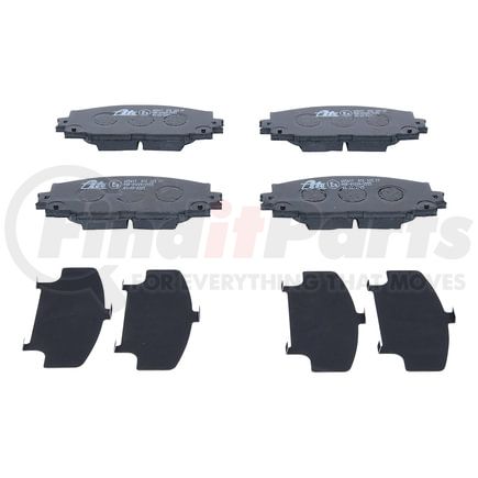 605617 by ATE BRAKE PRODUCTS - ATE Original Semi-Metallic Front Disc Brake Pad Set 605617 for Lexus, Toyota