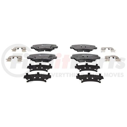 605645 by ATE BRAKE PRODUCTS - ATE Original Semi-Metallic Front Disc Brake Pad Set 605645 for Hyundai, Kia