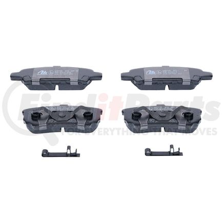 605735 by ATE BRAKE PRODUCTS - ATE Semi-Metallic Rear Disc Brake Pad Set 605735 for Chrysler, Mitsubishi