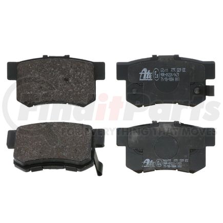 605711 by ATE BRAKE PRODUCTS - ATE Semi-Metallic Rear Disc Brake Pad Set 605711 for Acura, Honda, Isuzu