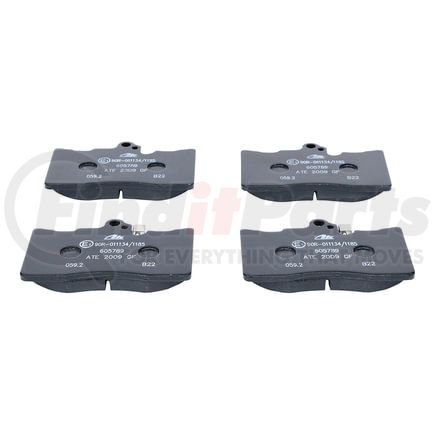 605789 by ATE BRAKE PRODUCTS - ATE Original Semi-Metallic Front Disc Brake Pad Set 605789 for Lexus