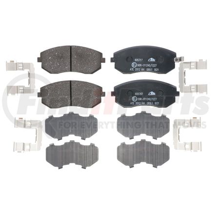 605787 by ATE BRAKE PRODUCTS - ATE Original Semi-Metallic Front Disc Brake Pad Set 605787 for Saab, Subaru