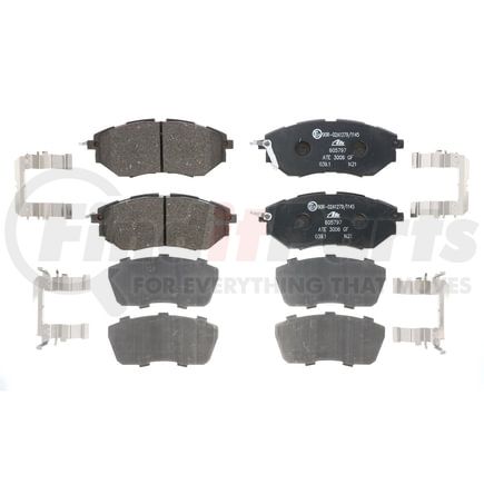 605797 by ATE BRAKE PRODUCTS - ATE Original Semi-Metallic Front Disc Brake Pad Set 605797 for Subaru