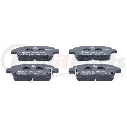 605810 by ATE BRAKE PRODUCTS - ATE Original Semi-Metallic Front Disc Brake Pad Set 605810 for Scion, Toyota