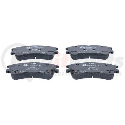 605821 by ATE BRAKE PRODUCTS - ATE Original Semi-Metallic Front Disc Brake Pad Set 605821 for Mazda