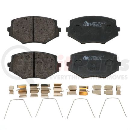 605834 by ATE BRAKE PRODUCTS - ATE Original Semi-Metallic Front Disc Brake Pad Set 605834 for Mazda