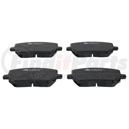 605846 by ATE BRAKE PRODUCTS - ATE Original Semi-Metallic Front Disc Brake Pad Set 605846 for Toyota