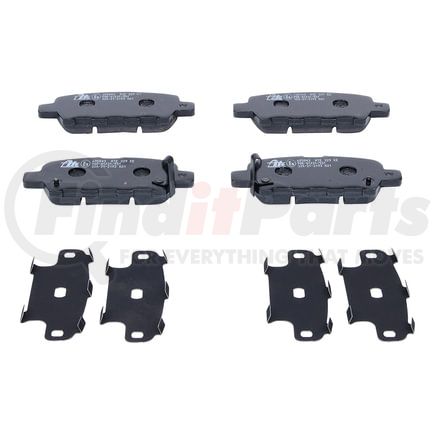 605843 by ATE BRAKE PRODUCTS - ATE Semi-Metallic Rear Disc Brake Pad Set 605843 for INFINITI, Nissan, Suzuki