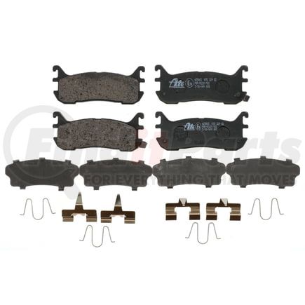 605865 by ATE BRAKE PRODUCTS - ATE Original Semi-Metallic Rear Disc Brake Pad Set 605865 for Mazda
