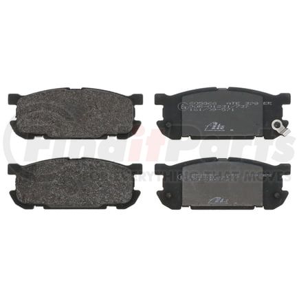 605866 by ATE BRAKE PRODUCTS - ATE Original Semi-Metallic Rear Disc Brake Pad Set 605866 for Mazda