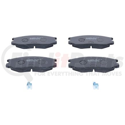 605889 by ATE BRAKE PRODUCTS - ATE Semi-Metallic Front Disc Brake Pad Set 605889 for Chrysler, Mitsubishi