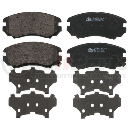 605873 by ATE BRAKE PRODUCTS - ATE Original Semi-Metallic Front Disc Brake Pad Set 605873 for Hyundai, Kia