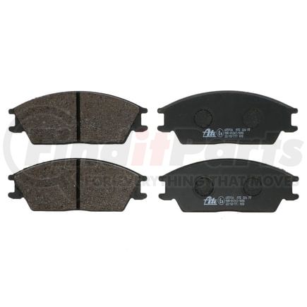 605936 by ATE BRAKE PRODUCTS - ATE Semi-Metallic Front Disc Brake Pad Set 605936 for Hyundai, Mitsubishi