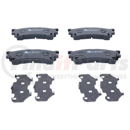 605954 by ATE BRAKE PRODUCTS - ATE Original Semi-Metallic Front Disc Brake Pad Set 605954 for Ford, Mazda