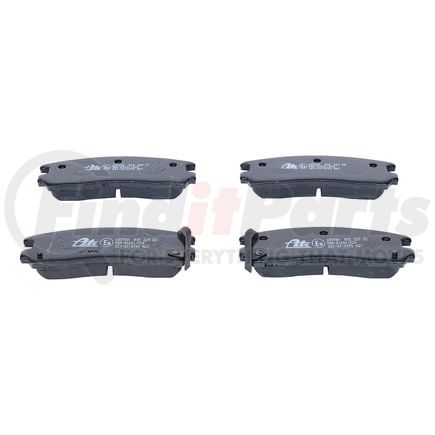 605980 by ATE BRAKE PRODUCTS - ATE Semi-Metallic Rear Disc Brake Pad Set 605980 for Chrysler, Mitsubishi