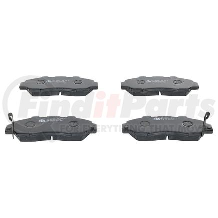 605982 by ATE BRAKE PRODUCTS - ATE Semi-Metallic Front Disc Brake Pad Set 605982 for Acura, Honda, Isuzu