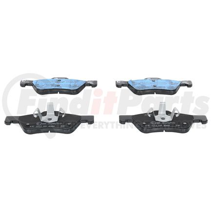 607234 by ATE BRAKE PRODUCTS - ATE Semi-Metallic Rear Disc Brake Pad Set 607234 for Ford, Mazda, Mercury