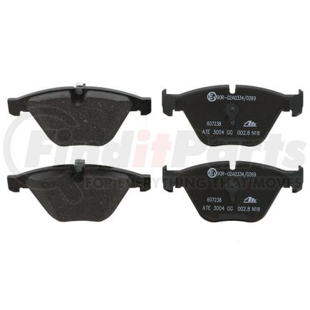 607238 by ATE BRAKE PRODUCTS - ATE Original Semi-Metallic Front Disc Brake Pad Set 607238 for BMW