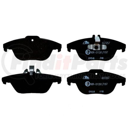 607257 by ATE BRAKE PRODUCTS - ATE Original Semi-Metallic Rear Disc Brake Pad Set 607257 for Mercedes-Benz