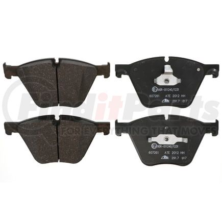 607261 by ATE BRAKE PRODUCTS - ATE Original Semi-Metallic Front Disc Brake Pad Set 607261 for BMW