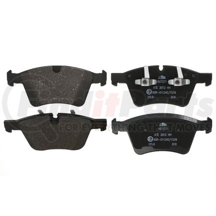 607271 by ATE BRAKE PRODUCTS - ATE Original Semi-Metallic Front Disc Brake Pad Set 607271 for Mercedes-Benz