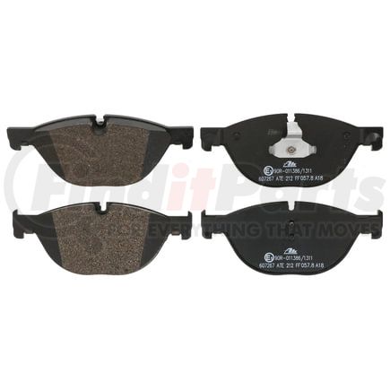 607267 by ATE BRAKE PRODUCTS - ATE Original Semi-Metallic Front Disc Brake Pad Set 607267 for BMW