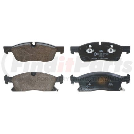 607282 by ATE BRAKE PRODUCTS - ATE Semi-Metallic Front Disc Brake Pad Set 607282 for Dodge, Jeep, Mercedes-Benz