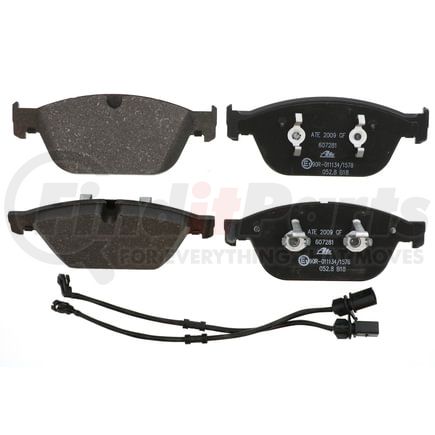 607281 by ATE BRAKE PRODUCTS - ATE Original Semi-Metallic Front Disc Brake Pad Set 607281 for Audi