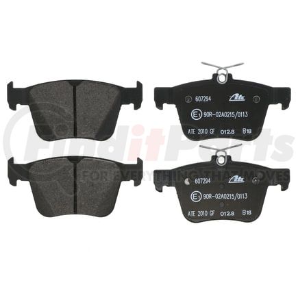 607294 by ATE BRAKE PRODUCTS - ATE Original Semi-Metallic Rear Disc Brake Pad Set 607294 for Audi, Volkswagen