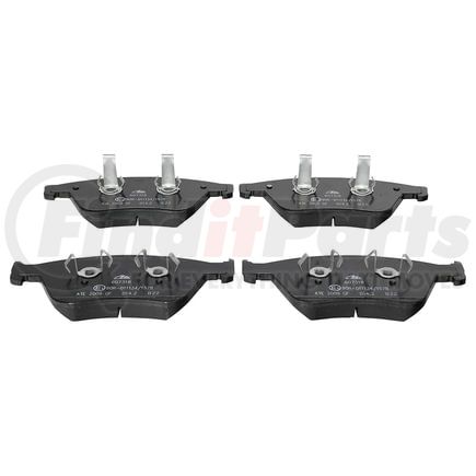 607318 by ATE BRAKE PRODUCTS - ATE Original Semi-Metallic Front Disc Brake Pad Set 607318 for Mercedes-Benz