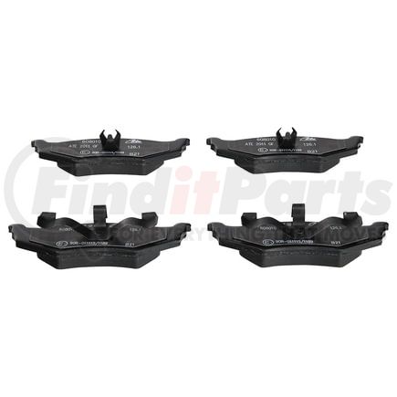 608010 by ATE BRAKE PRODUCTS - ATE Semi-Metallic Front Disc Brake Pad Set 608010 for Chrysler, Dodge, Plymouth
