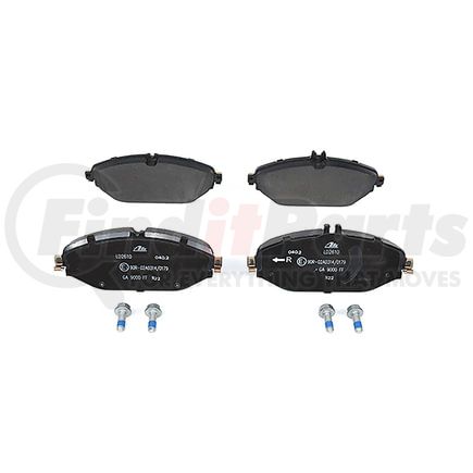 LD2610 by ATE BRAKE PRODUCTS - ATE Ceramic Front Disc Brake Pad Set LD2610 for Mercedes-Benz