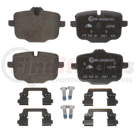 ATE Brake Products LD2716 Disc Brake Pad Set ATE Ceramic Rear Disc Brake Pad Set LD2716 for BMW