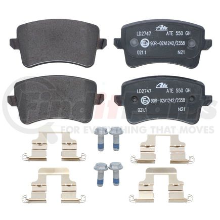 LD2747 by ATE BRAKE PRODUCTS - ATE Ceramic Rear Disc Brake Pad Set LD2747 for Audi