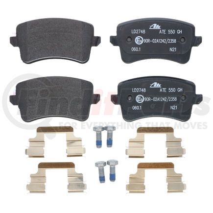 LD2748 by ATE BRAKE PRODUCTS - ATE Ceramic Rear Disc Brake Pad Set LD2748 for Audi