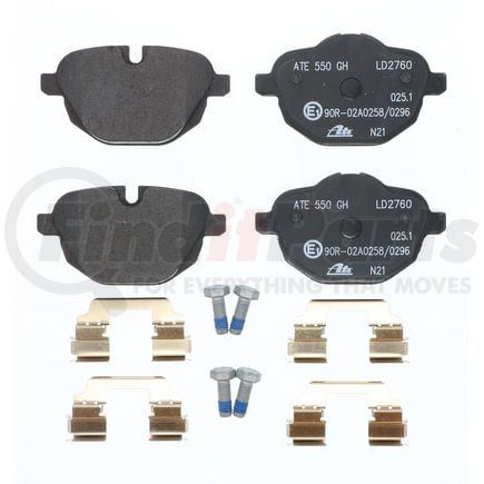 LD2760 by ATE BRAKE PRODUCTS - ATE Ceramic Rear Disc Brake Pad Set LD2760 for BMW
