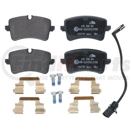 LD2770 by ATE BRAKE PRODUCTS - ATE Ceramic Rear Disc Brake Pad Set LD2770 for Audi, Porsche