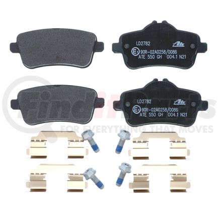 LD2782 by ATE BRAKE PRODUCTS - ATE Ceramic Rear Disc Brake Pad Set LD2782 for Mercedes-Benz