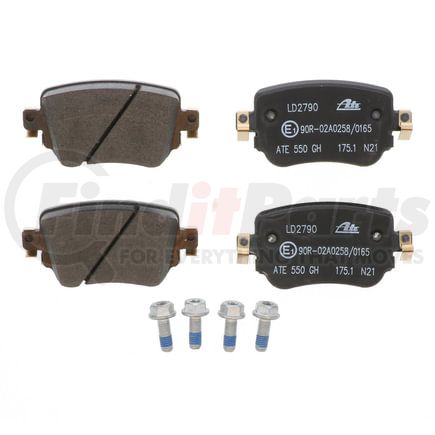 LD2790 by ATE BRAKE PRODUCTS - ATE Ceramic Rear Disc Brake Pad Set LD2790 for Audi, Volkswagen