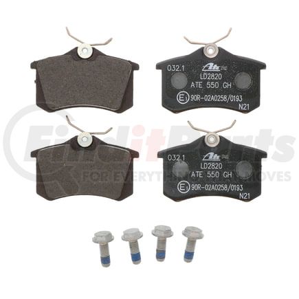 LD2820 by ATE BRAKE PRODUCTS - ATE Ceramic Rear Disc Brake Pad Set LD2820 for Audi, Volkswagen