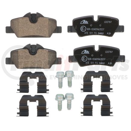 LD2797 by ATE BRAKE PRODUCTS - ATE Ceramic Rear Disc Brake Pad Set LD2797 for Mini