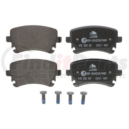 LD2888 by ATE BRAKE PRODUCTS - ATE Ceramic Rear Disc Brake Pad Set LD2888 for Audi