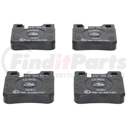 LD3805 by ATE BRAKE PRODUCTS - ATE Ceramic Rear Disc Brake Pad Set LD3805 for Mercedes-Benz