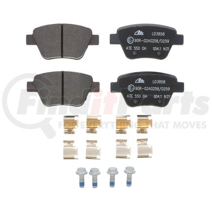 LD3858 by ATE BRAKE PRODUCTS - ATE Ceramic Front Disc Brake Pad Set LD3858 for Audi, Volkswagen