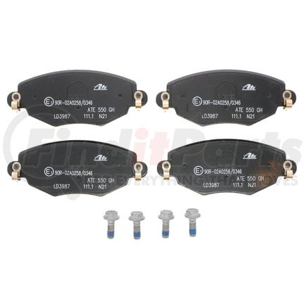 LD3987 by ATE BRAKE PRODUCTS - ATE Ceramic Front Disc Brake Pad Set LD3987 for Jaguar