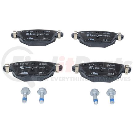 LD3988 by ATE BRAKE PRODUCTS - ATE Ceramic Rear Disc Brake Pad Set LD3988 for Jaguar