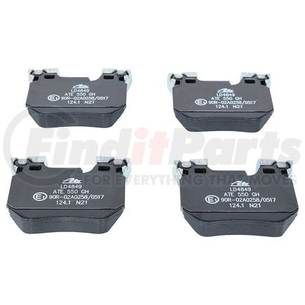 LD4849 by ATE BRAKE PRODUCTS - ATE Ceramic Rear Disc Brake Pad Set LD4849 for BMW